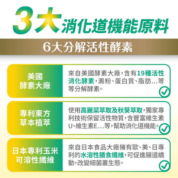 達摩本草 美國綜合活性消化酵素 60粒