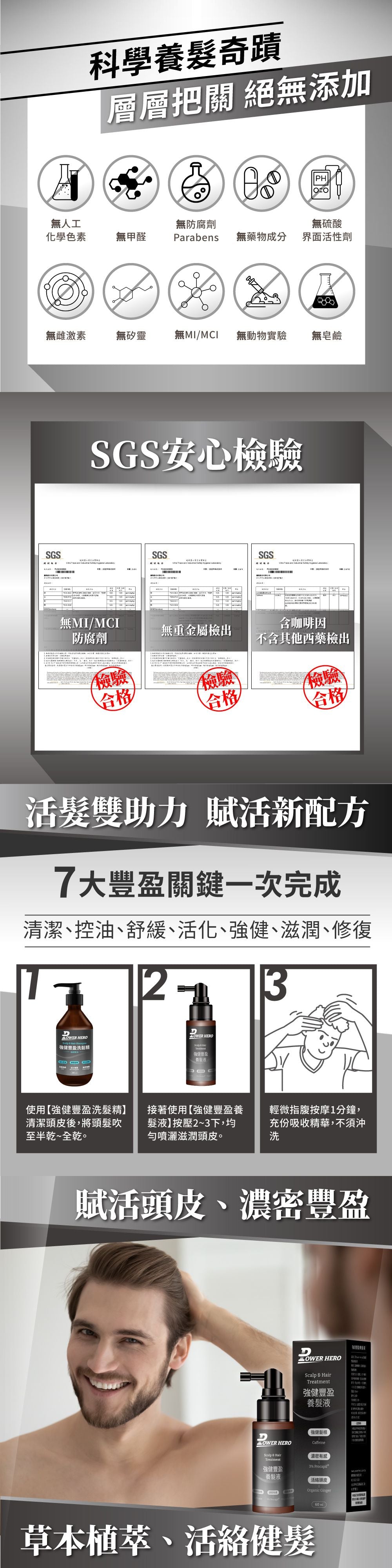 PowerHero 強健豐盈專利養髮液 60ml <強健髮根 防脫生髮>