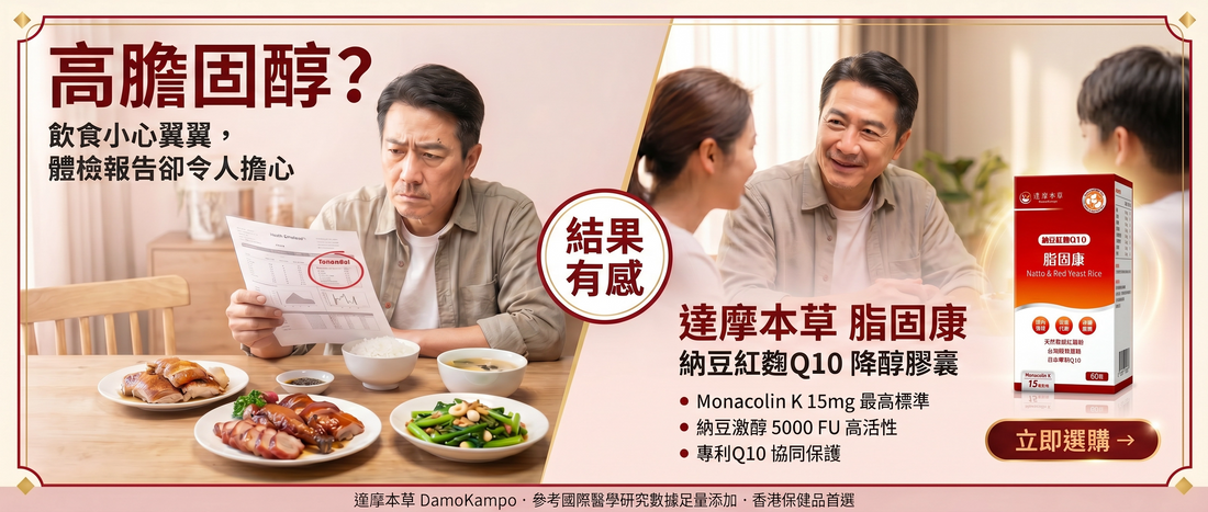 2026 香港納豆紅麴Q10推薦：專家拆解4大關鍵功效 | 達摩本草 DamoKampo