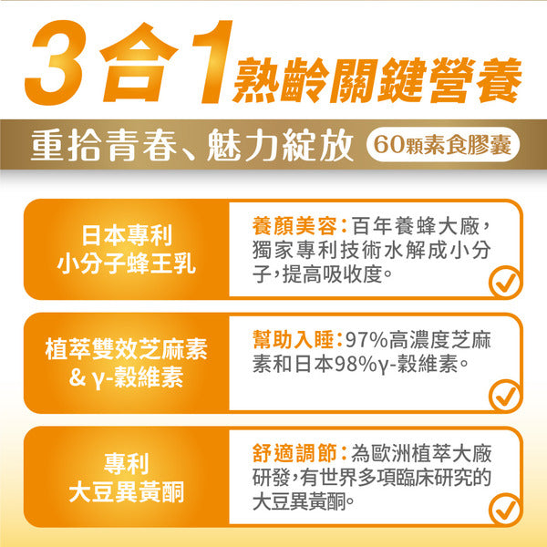 達摩本草 日本專利蜂王乳複方 60粒