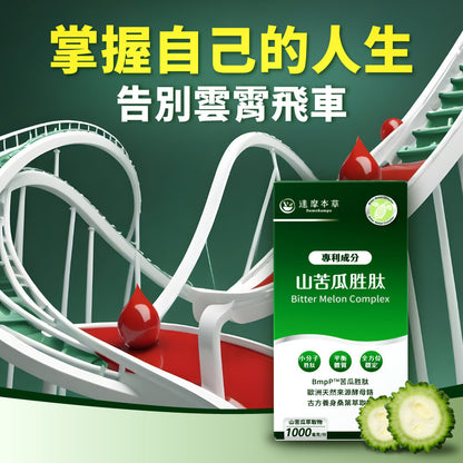 達摩本草 美國專利山苦瓜胜肽 抗醣代謝丸 90粒
