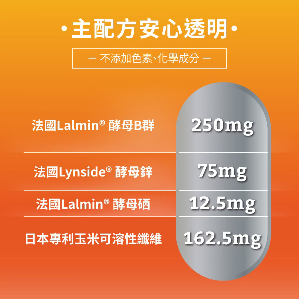 PowerHero 法國酵母B群+鋅硒膠囊 60粒 <專為男性而設的維他命>
